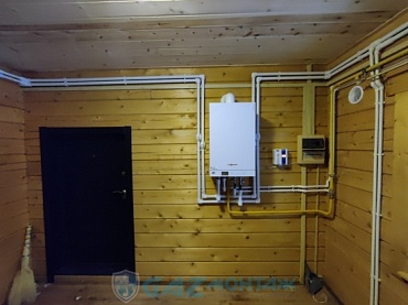 Изображение Viessmann Vitopend 29.9 кВт для обогрева бревенчатого дома